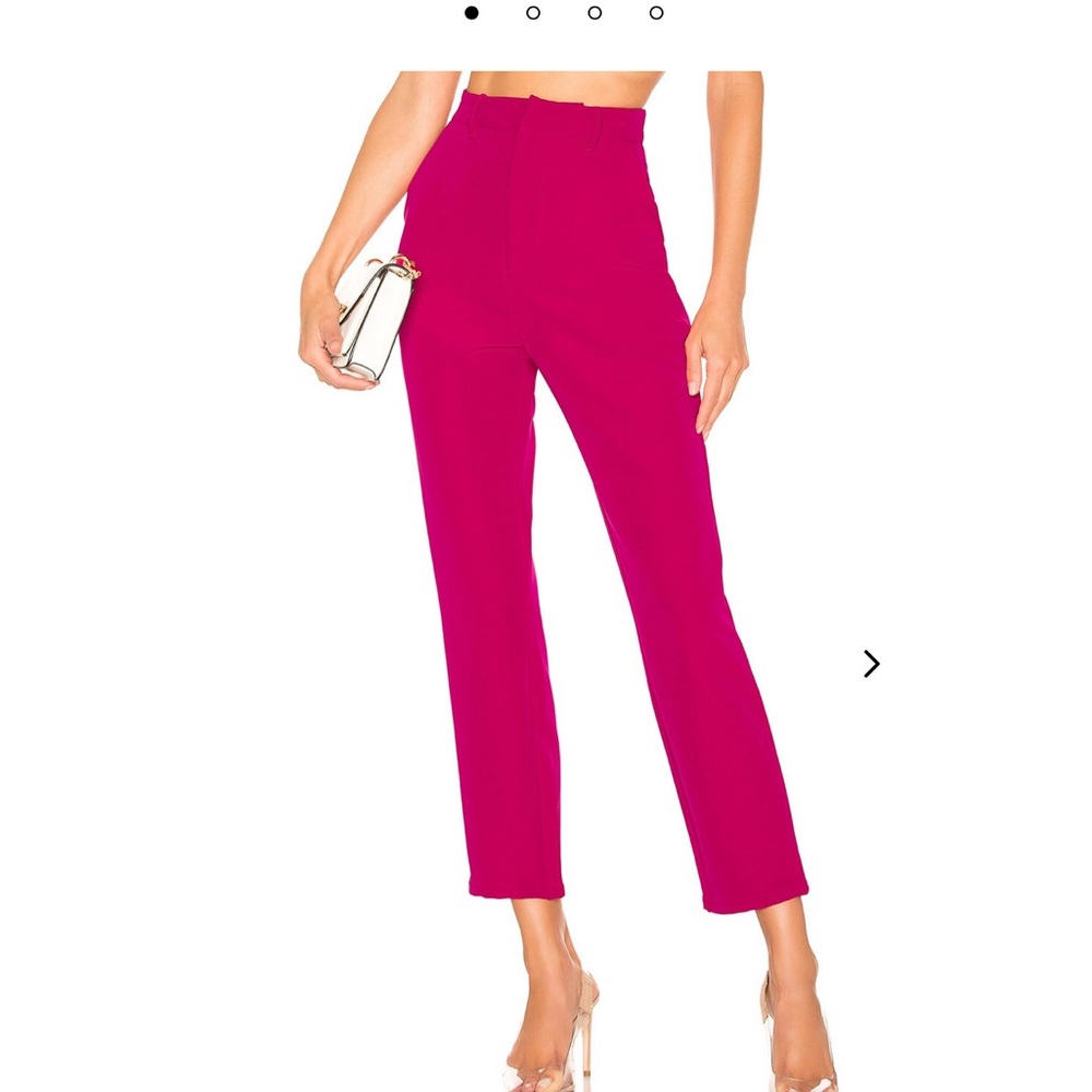 High-waist magenta pants - REVOLVE